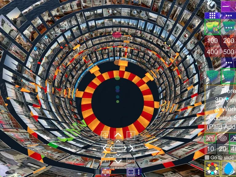 Screenshot of Album3D Cylinder View