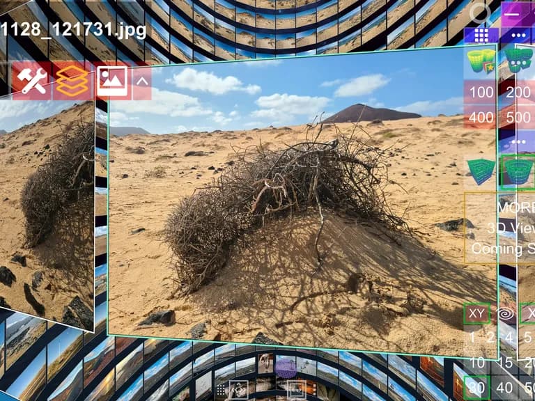 Screenshot of Album3D Cylinder View