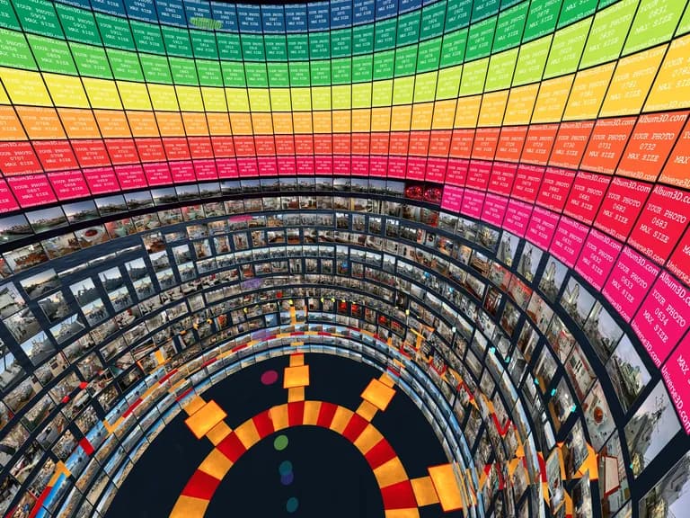 Screenshot of Album3D Cylinder View