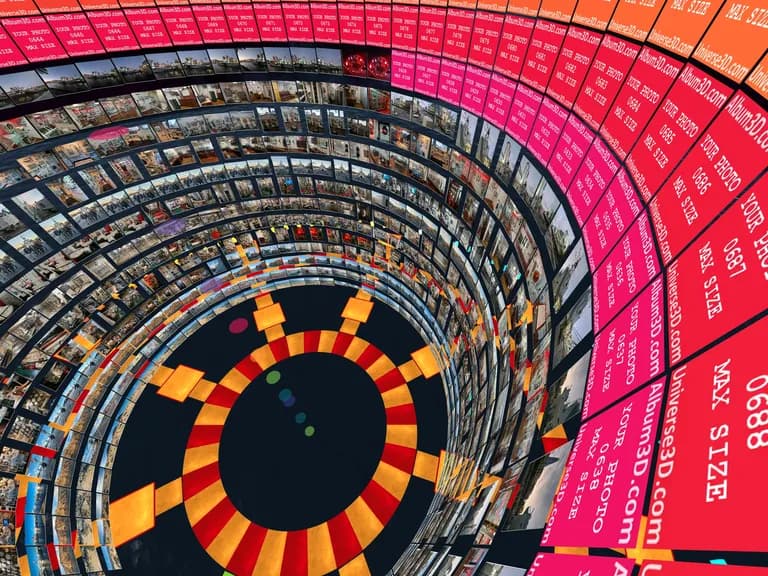 Screenshot of Album3D Cylinder View
