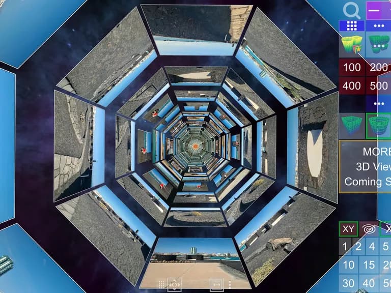 Screenshot of Album3D Octagon Cylinder View