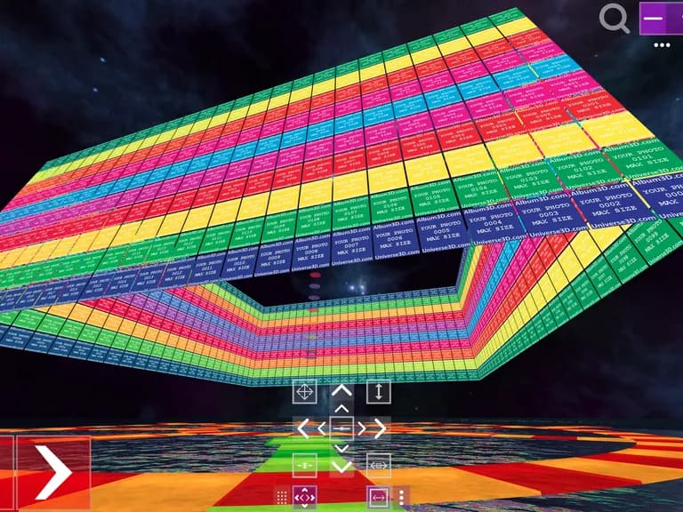 Screenshot of Album3D Square Column View