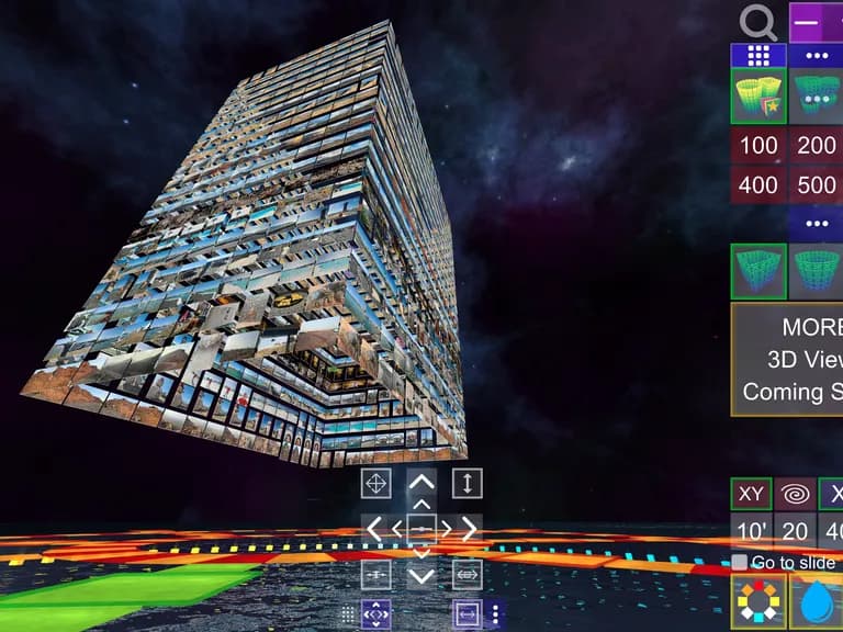 Screenshot of Album3D Square Column View