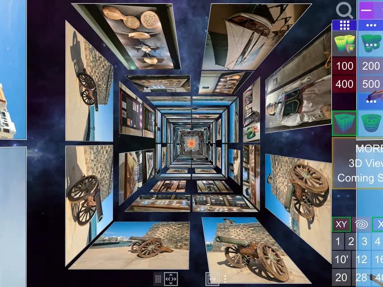 Screenshot of Album3D Square Column View