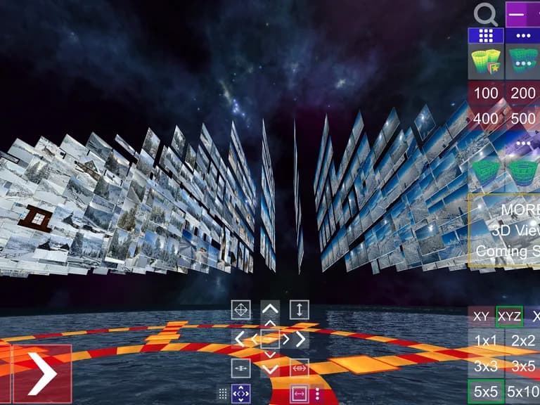 Screenshot of Album3D XYZ Grid View