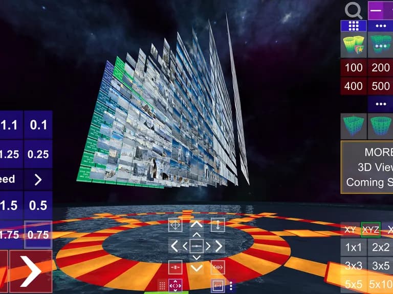 Screenshot of Album3D XYZ Grid View